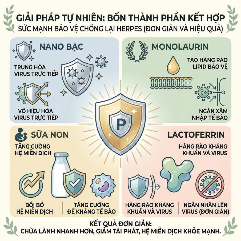 Thành phần liệu trình điều trị herpes mèo vet360